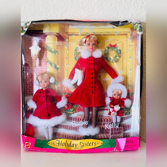 90s Vintage Holiday Sister Lot Vintage Barbie Stacie Kelly Doll - Picture 2 of 11